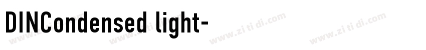 DINCondensed light字体转换